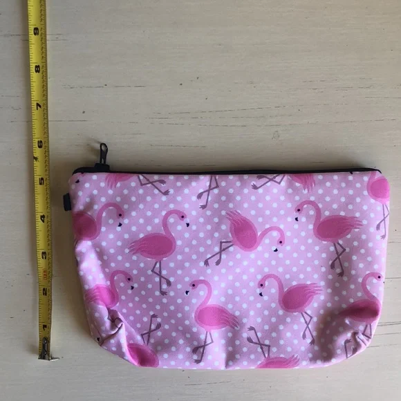 New - flamingo 🦩 zippered cosmetic bag - Picture 3 of 4